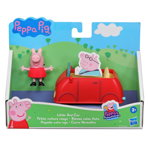 Set figurina si masinuta, Peppa Pig, Little Red Car, F2212, Peppa Pig