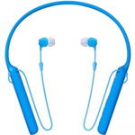 Casti SONY WIC400L, Bluetooth, NFC, In-Ear, Microfon, albastru