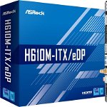 Płyta główna ASRock ASRock H610M-ITX/eDP 1700 mITX HDMI/DP DDR4 retail, ASRock