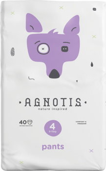 Scutece tip chilotel hipoalergenice Agnotis pants, marimea nr. 4, 9-15 kg, 40 bucati, Agnotis