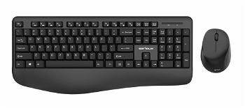 Kit tastatura + mouse Serioux NK9810WR, wireless 2.4GHz, US layout, multimedia, mouse optic 1200dpi, negru, USB, nano receiver, SERIOUX
