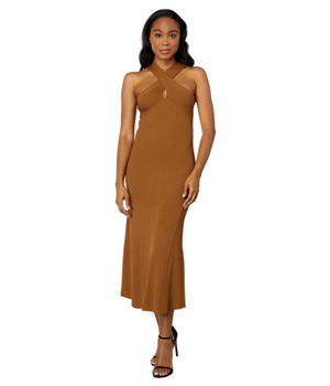 Imbracaminte Femei en saison Lani Midi Dress Brown, en saison