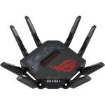 Router Gaming Wireless ASUS ROG Rapture GT-BE98, Quad-Band, WiFi 7, Gigabit, 25000 Mbps, 8 Antene