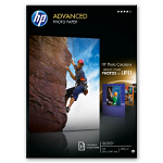 Hartie foto lucioasa HP Advanced pentru inkjet, 13x18cm, 250g/mp, 25coli/top Q8696A