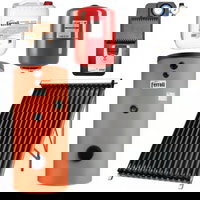 Kit panou solar presurizat apa calda Ferroli Ecotube New 20, boiler Ecounit 150-2WB