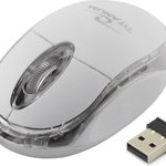 Mouse Titanum Condor TM120W, Optic, USB, Wireless, 1000 DPI, 3 butoane, Alb, Titanum