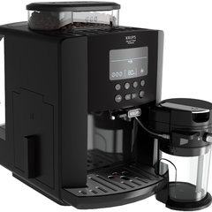 Espressor automat Krups Arabica Latte EA819N10, 1450 W, 15 bari, 1.7 L, display, accesoriu pentru lapte, Negru