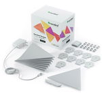 Kit 9 Panouri luminoase Nanoleaf Shapes Triangles Iluminare LED RGBW 720 lumeni Senzor muzica