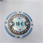 Set 25 jetoane poker ABS 11, 5 gr model EPC - inscriptionat 10,