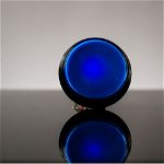 Buton Arcade cu LED albastru - 60mm