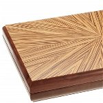 Set joc table / backgammon - lemn de arbore de cauciuc Mykonos - 49x60 cm