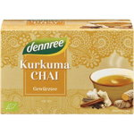 Ceai Curcuma Chai, eco-bio, 20plicuri - Dennree, Dennree