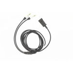 Cablu adaptor Tellur Quick Disconect la 2 x Jack 3.5mm, 2.2m, Negru, Tellur