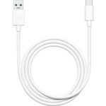 Cablu Date si Incarcare Oppo USB la USB Type-C DL129, 1 m, VOOC Flash Charge, Alb, Oppo