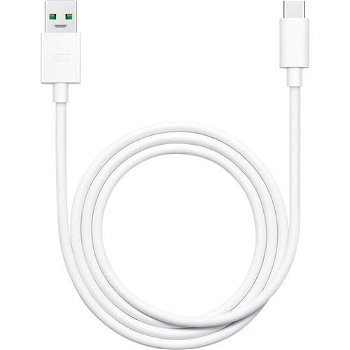 Cablu date OPPO 4815548, USB-A - USB-C, 1m, Quick Charge, alb