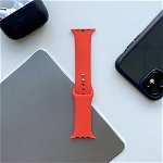 Curea silicon Tech-Protect Icon V2 compatibila cu Apple Watch 4/5/6/7/8/SE 38/40/41mm Red, TECH-PROTECT