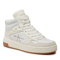 Calvin Klein Jeans sneakers YW0YW00877 BASKET CUPSOLE MID LTH MONO Calvin Klein Jeans sneakers YW0YW00877 BASKET CUPSOLE MID LTH MONO
