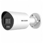 Camera supraveghere IP exterior Hikvision ColorVu DS-2CD2047G2H-LIU(EF), 2.8 mm, 4 MP, IR 40 m, slot card, microfon, PoE, HikVision