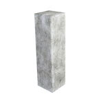 Postament interior exterior ROCK, compozit, gri, 27x27x100 cm, GILDE