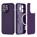Carcasa TECH-PROTECT Icon MagSafe compatibila cu iPhone 14 Pro Deep Purple, TECH-PROTECT