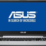 Laptop Asus X507UA-EJ829 (Procesor Intel® Core™ i5-8250U (6M Cache, up to 3.40 GHz), 15.6" FHD, 8GB, 1TB HDD @5400RPM + 128GB SSD, Intel® UHD Graphics 620, Endless OS, Gri)