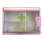 Cutie medicala Sanitec, 43 x 15 x 30 cm, roz, Mathaus