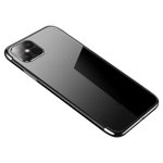 Husa de protectie, Clear Color, iPhone 12 Mini, Negru/Transparent, OEM