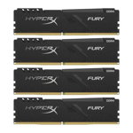 Memorie HyperX Fury Black 16GB DDR4 2666MHz CL16 Quad Channel Kit
