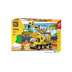 Set de constructie Blocki My City - Camion cu macara, 233 piese