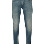 Blugi slim fit albastri cu curea si aspect decolorat pentru barbati s.Oliver, S.Oliver