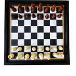 SET SAH SI TABLE CLASSIC STYLE BLACK 27X27CM MANOPOULOS, Manopoulos