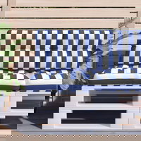 Pernă de paleți, dungi albastru/alb, 60x40x12 cm, textil