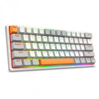 Tastatura gaming mecanica REDRAGON Akali K642WGO-RGB, USB, Layout US, alb