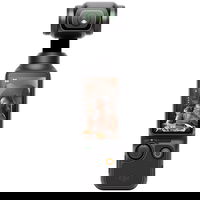 Camera Video de Actiune Osmo Pocket 3 Display Rotativ 2Inch Stabilizare 3 Axe Zoom 2x Negru, DJI