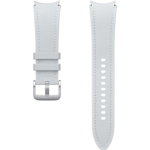 Bratara Hybrid Eco-Leather Band (Medium/Large) pentru SAMSUNG Galaxy Watch6 Classic, ET-SHR96LSEGEU, Silver