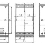 Carcasa ABS KM-85 Alb, 