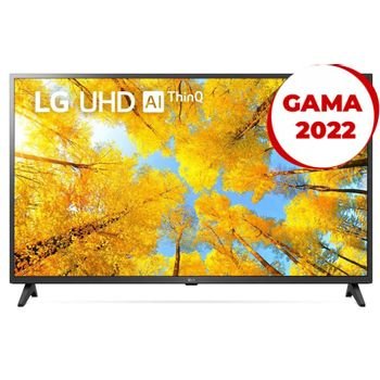 Televizor LED Smart LG 43UQ75003LF, 108 cm, 4K UHD, Gen5 AI Processor, AI ThinQ, Wi-Fi, Bluetooth, CI+, Negru