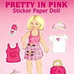 Glitter Pretty in Pink Sticker Paper Doll [With Stickers]