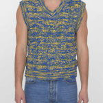 ANDERSSON BELL Cable-Knit Vest BLUE, ANDERSSON BELL