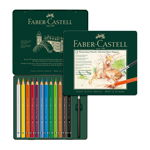Creioane Colorate Faber-Castell A.Durer Magnus, 12 culori, cutie metal