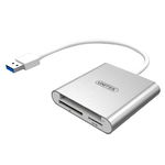 Adaptor cu cititor de carduri , Unitek , Y9313D USB / USB 3.1 tip C , alb