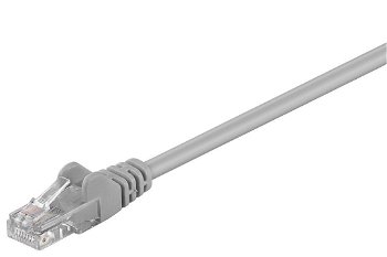 Cablu U/UTP Cat5e gri 0.50m, Goobay