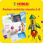 Pachet rechizite școlare, set complet, 25 piese, pentru Clasele 5-8, 