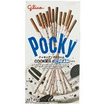 Pocky (JAPAN) Cookies & Cream - cu gust de bucățele de prăjituri și frișcă dulce 40g, Pocky