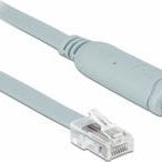 Delock Adaptor USB DELOCK Adaptor USB2.0/A St > Seriell RS232 RJ45 St 1.0m grau, Delock