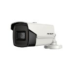 Kit Camera supraveghere exterior Hikvision Ultra Low Light DS-2CE16H8T-IT1F, 5 MP, IR 30 m, 2.8 mm + alimentator, HikVision