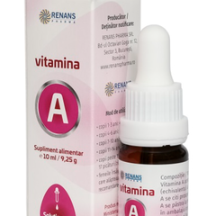 Vitamina A, Renans Pharma, Solutie orala, 10 ml