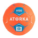 Minge Handbal H100 SOFT Mărimea 0 Portocaliu Copii, ATORKA