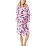 Imbracaminte Femei Vera Bradley Plush Fleece Robe Hope Blooms Light Pink, Vera Bradley