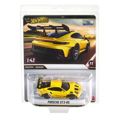 Masina metalica, Hot Wheels Premium, Porsche 911 GT3 RS, 1:43, JCN66, Hot Wheels